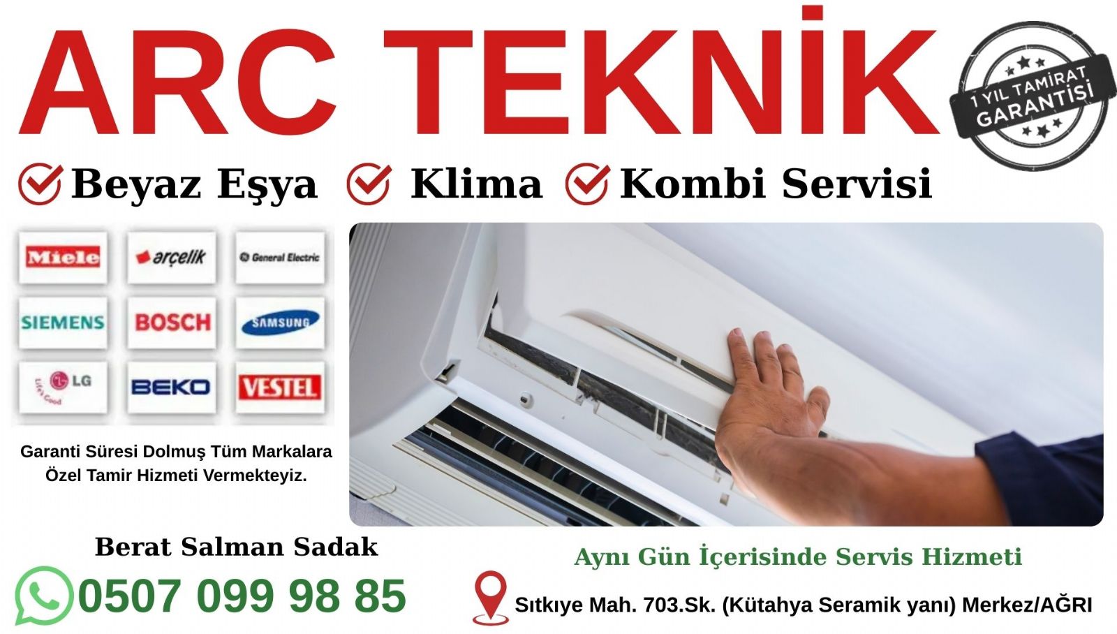 Ağrı Klima Servisi